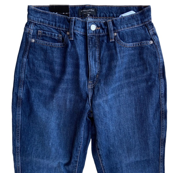 NWT. Banana Republic Factory Curvy Straight Jeans Size 27 - Picture 7 of 14